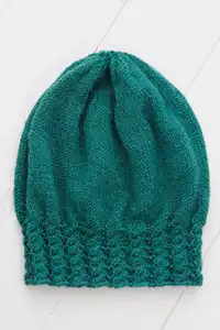 Blue Sky Knitkit Cabled Slouch Hat