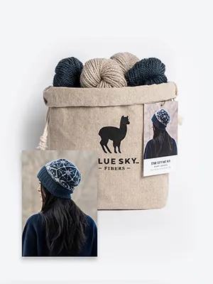 Blue Sky Kits - Baby Alpaca Sport - Star City Hat Kit