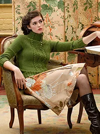 Blue Sky Fibers Knitkit High Neck Sweater