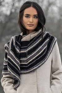 Blue Sky Fibers Knitkit Rings of Saturn Wrap