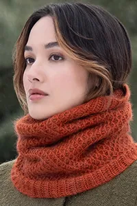 Blue Sky Serene Sunset Cowl Pattern