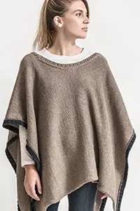 BLUE SKY SWEATER BIG SPLASH PONCHO