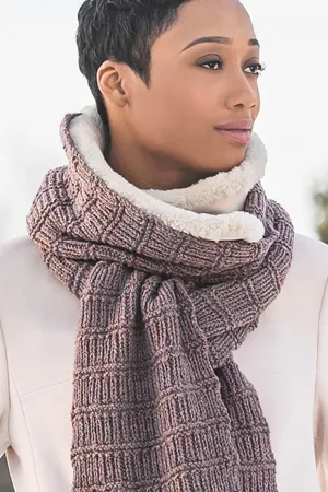 Blue Sky Knitkit - Ramsey Ribbed Scarf