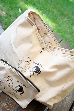 Spud & Chloe Tote Bag and Pencil Case