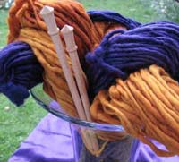 Brittany Single Point Knitting Needle - Fiber to Yarn