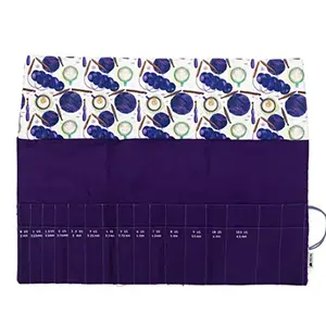 FABRIC PRINTS DOUBLE POINT ROLLUP Coffee and Yarn Purple