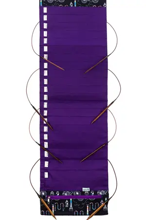 Della Q | Fabric Prints Hanging Circular Needle Organizer
