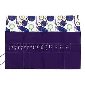 FABRIC PRINTS INTERCHANGEABLE CASE Coffee and Yarn Purple