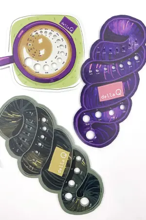 Della Q | Fabric Prints Needle Gauges