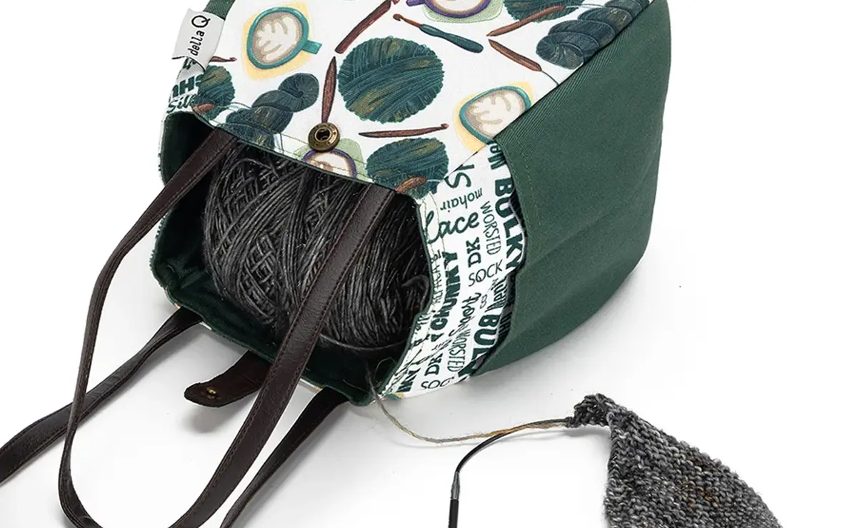 Della Q | Fabric Prints Rosemary Bag Detail