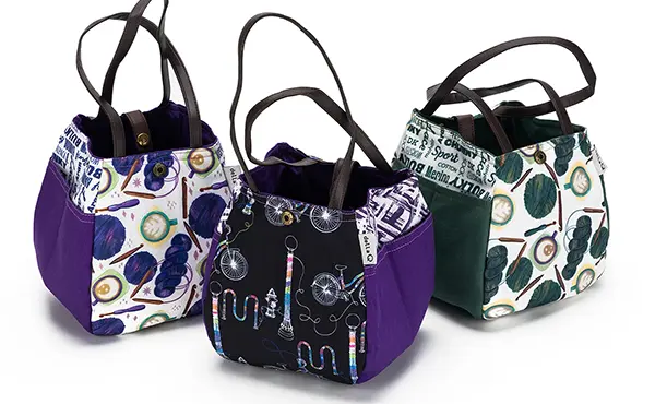 Della Q | Fabric Prints Rosemary Bag