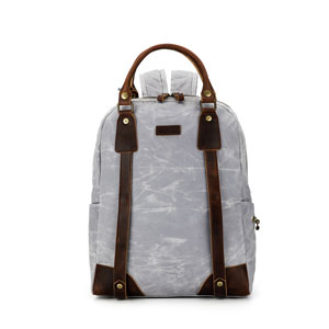 Della Q | Makers Canvas Backpack | Light Grey