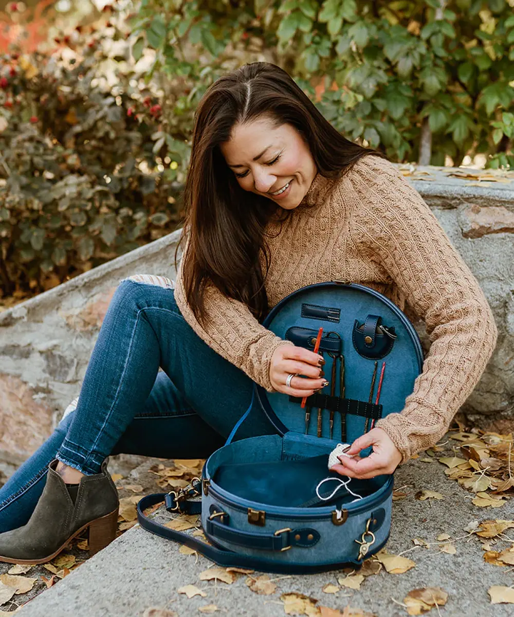 Maker's Hat Box | Indigo