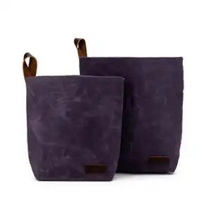 Della Q | Makers Canvas Knitsack Purple