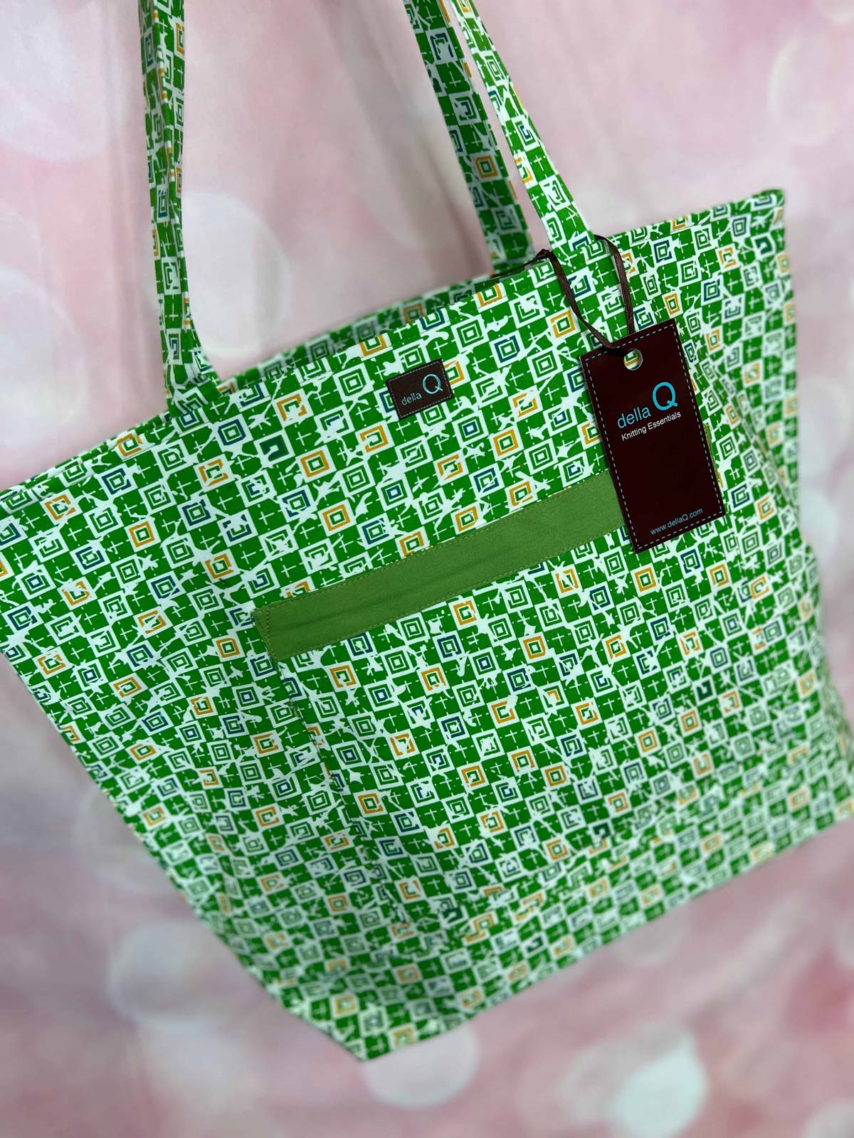 Della Q Willa Knitting Tote in Crawford at Fabulous Yarn