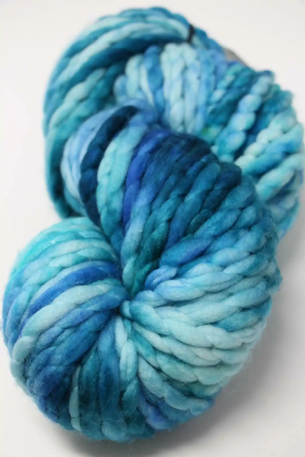 Handpun hand dyed angora/ merino yarn, bulky weight