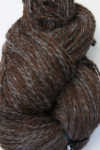 Galler Yarns Alpaca Peruvian Tweed Yarn in Slate/Brown (PT113)