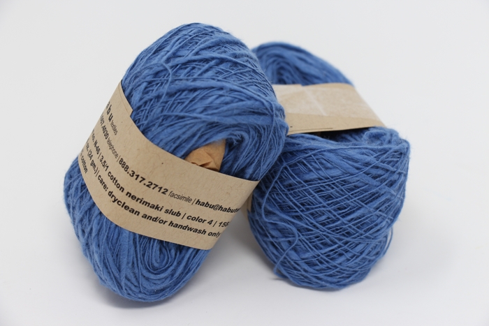 Habu Nerimaki Cotton Yarn Blue (4)
