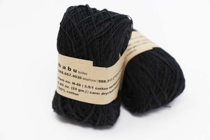 Habu Nerimaki Cotton Yarn Black (5)
