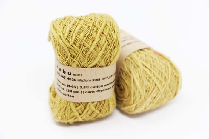 Habu Nerimaki Cotton Yarn Khaki (6)

