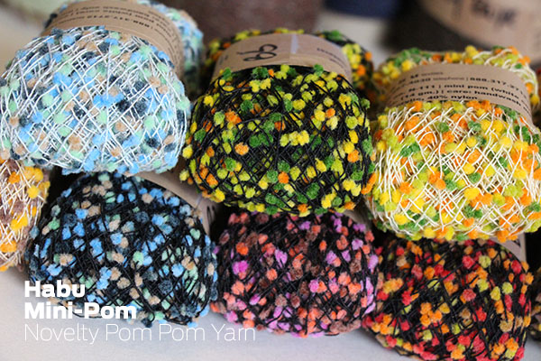 Habu Mini Pom Novelty knitting yarn