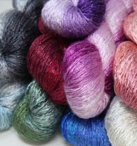 Artyarns SILK DREAM - 100% SILK FINGERING YARN WITH GLITTER--OMBRES