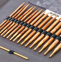 ADDI OLIVE WOOD CLICK Interchangeable Needle Set