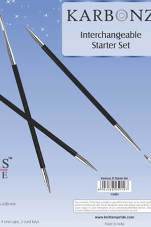 Knitters Pride Karbonz Starter  interchangeable needle set