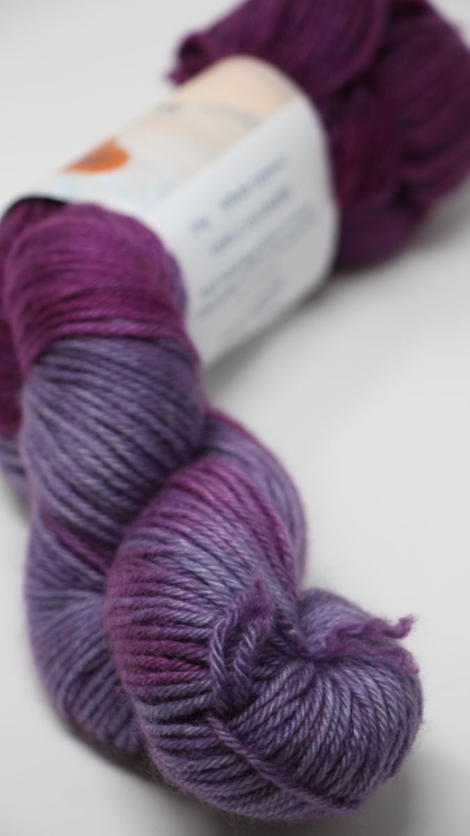 Deep Purple Bulky Weight Recycled Cashmere Yarn