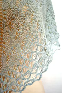 JADE SAPPHIRE FICKLE KNITTER 1 SKEIN SHAWL KIT
