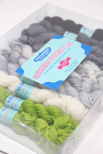 Jade Sapphire Cashmere Coloring Box Kit in Big Apple Green