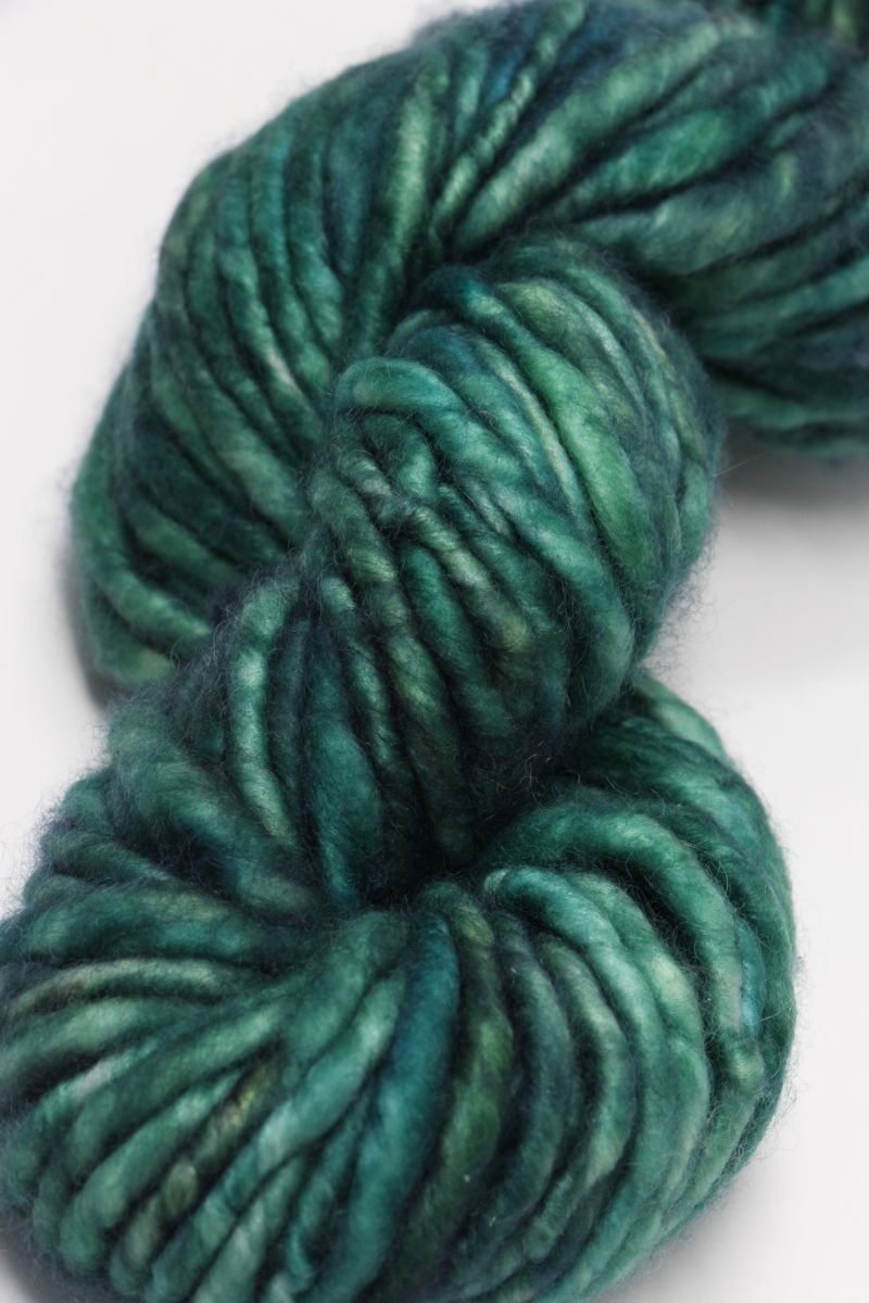 35/% Off Cashmere Genghis Jade Sapphire Hand Spun Hand Dyed Yarn Super Bulky 60 Yards