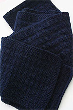 JADE SAPPHIRE Cashmere Scarf knitting kit for HIM Justin Pattern