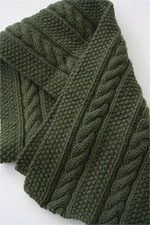 JADE SAPPHIRE Cashmere Scarf knitting kit for HIM Nolan Pattern