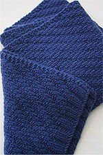 JADE SAPPHIRE Cashmere Scarf knitting kit for HIM Zach Pattern