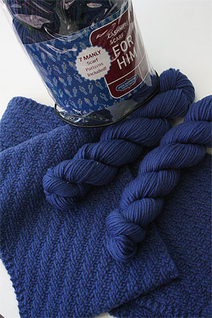 JADE SAPPHIRE KnitKits for Him in Blue Chip