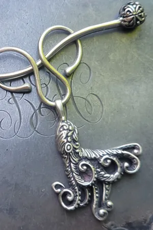 octopus filigree Shawl Pin