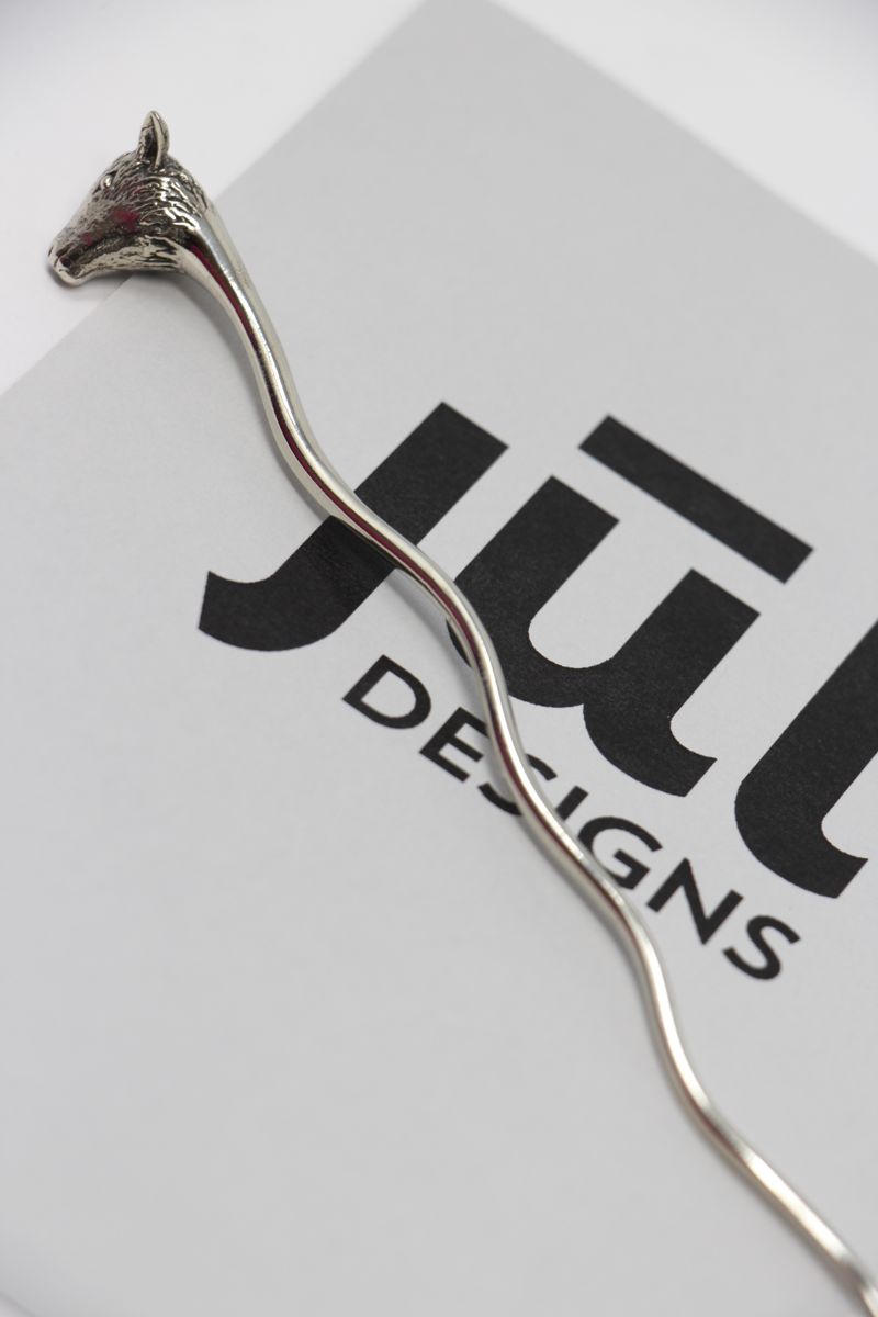 JUL Designs Black Coil Shawl Pin
