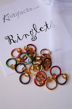 Knitifacts Luxury Yarn Stitch Markers in Matte orange