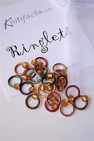 knitifacts ringlets stitch marker