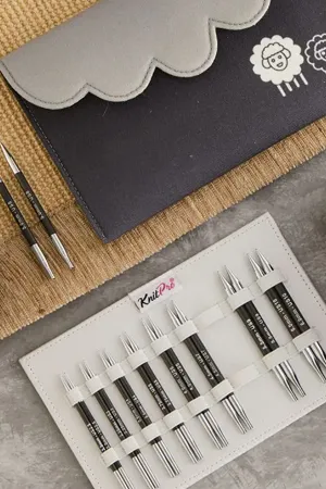 KnitPro karbonz 4in deluxe set