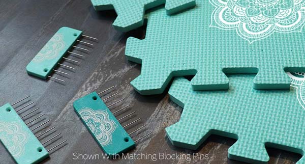 Knit Blockers Set Stainless Steel Knitting Blocking Mats and Pins with –  Craft Haven Creations