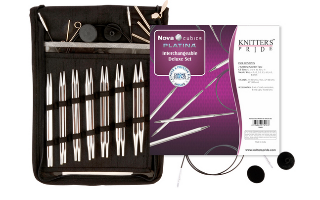 24 Inch Knitter's Pride Nova Cubics Platina Circular Needle