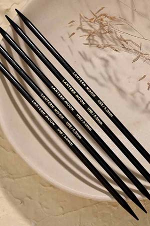 Lantern Moon Ebony 6 inch Double Point Knitting Needles