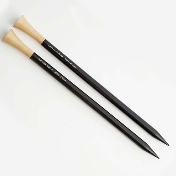 Lantern Moon Ebony Single Point Knitting Needles 14 inch - Size US4 at  Fabulous Yarn