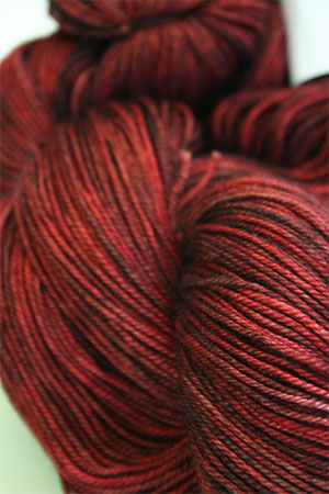 madelinetosh pashmina yarn in Cardinal