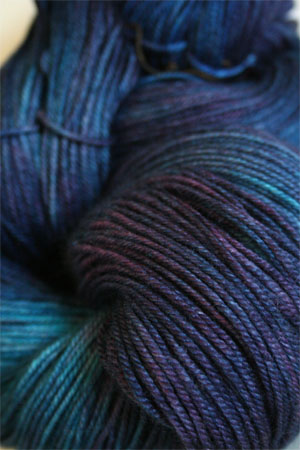 madelinetosh pashmina yarn in Baroque Violet