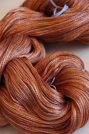 Tosh silk lace yarn by MadelineTosh in Brick Dust