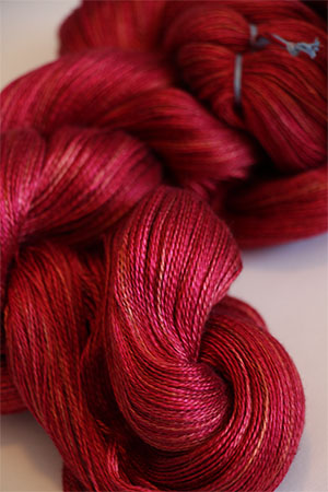 Tosh silk lace yarn by MadelineTosh in Pendleton Red