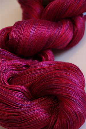Tosh silk lace yarn by MadelineTosh in Cactus Flower